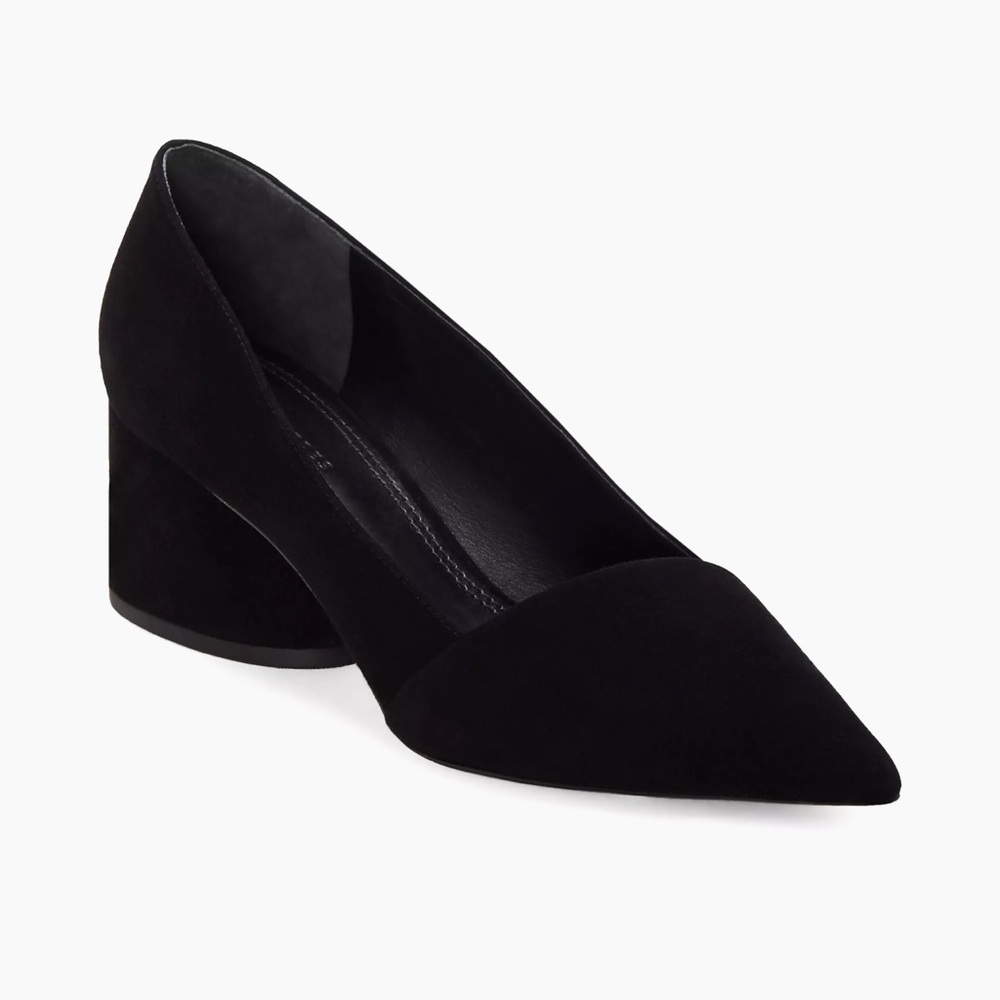 Mercedes Castillo Kioko Suede Black Pumps size 5 / 35 Made in Brazil